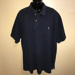 Men's Polo Ralph Lauren Denim Navy Blue Polo-Size 4XB